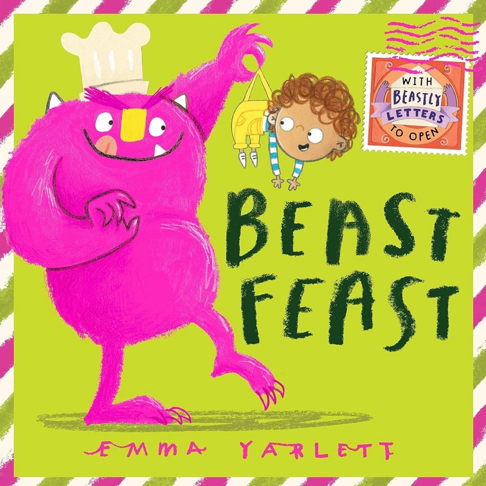 Vibrant Pink 'Beast Feast' Kids Book